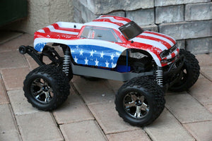 Custom Body American Flag for Traxxas Bigfoot Stampede 1/10 Truck Car Shell