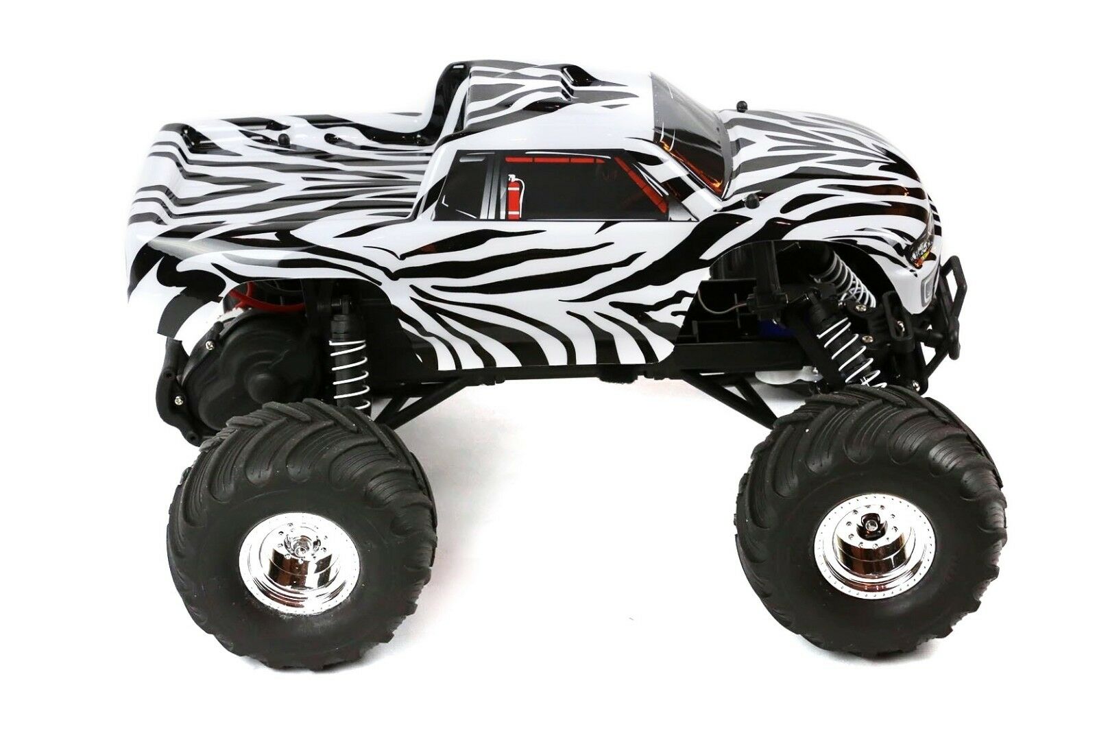 Custom Body Zebra Style for Traxxas 1/10 Bigfoot / Stampede Truck Shell 1:10