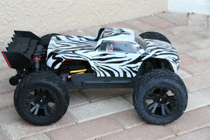 Custom Body Zebra Style for Arrma Kraton 4S 1/10 Truck Car Shell Cover