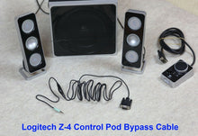 Load image into Gallery viewer, Control Pod Bypass Cable w/ volume control for Logitech Z-4 Computer Speaker z4
