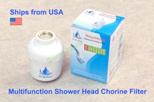 Load image into Gallery viewer, Bathroom In-Line Shower Head Chorine Filter Water Softener Health Skin and Hair
