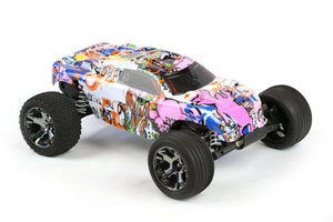 Custom Body Graffiti Pig for Traxxas Rustler 2WD 1/10 Truck Car Shell Cover 1:10