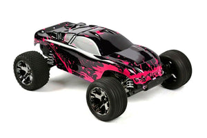 Custom Body Hot Pink for Traxxas Rustler 2WD 1/10 Truck Car Shell Cover 1:10