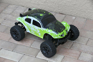 Custom Body Muddy WB Green Buggy for ARRMA BIGROCK BLX 1/10 MONSTER RC TRUCK