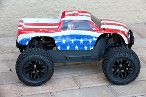 Custom Body USA Flag Style for ARRMA GRANITE 4X4 2WD 3S BLX 1/10 Cover Shell