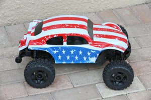 Custom Body American Flag Buggy for ARRMA BIGROCK BLX 1/10 MONSTER RC TRUCK