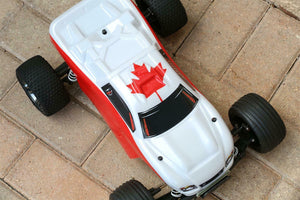 Custom Body Canada Flag for Traxxas Rustler 2WD 1/10 Truck Car Shell Cover