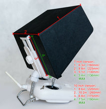 Load image into Gallery viewer, 10 Inch iPad Sun Hood Shade Black w/ Mount for DJI Phantom All Version Inspire 1
