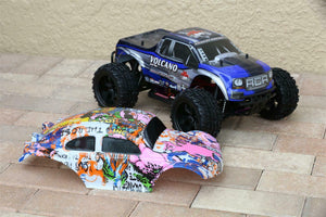 Custom Body Buggy Graffiti Pigfor Redcat Volcano 1/10 Truck Car Shell Cover 1:10