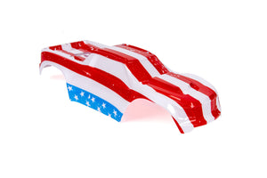 Custom Body American Flag for V1 Traxxas Maxx 1/10 4X4 4WD Truck Shell Cover