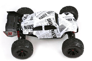 Custom Buggy Body Newspaper for ARRMA 1/8 Kraton 6S BLX Truck Car Cover Shell