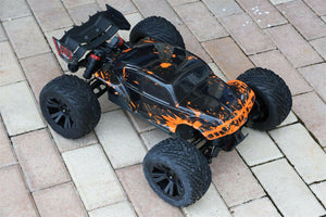 Custom Body Muddy Orange Buggy for ARRMA 1/10 Kraton 4S BLX 4x4 Truck Car Shell