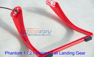 2 Sets Red Tall Extended Landing Gear for DJI Phantom 1 2 Vision Wide & High