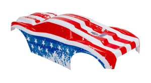 Custom Body American Flag for Traxxas 1/10 Rustler 4x4 Truck Shell Cover