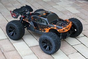 Custom Body Muddy Orange Buggy for ARRMA 1/10 Kraton 4S BLX 4x4 Truck Car Shell