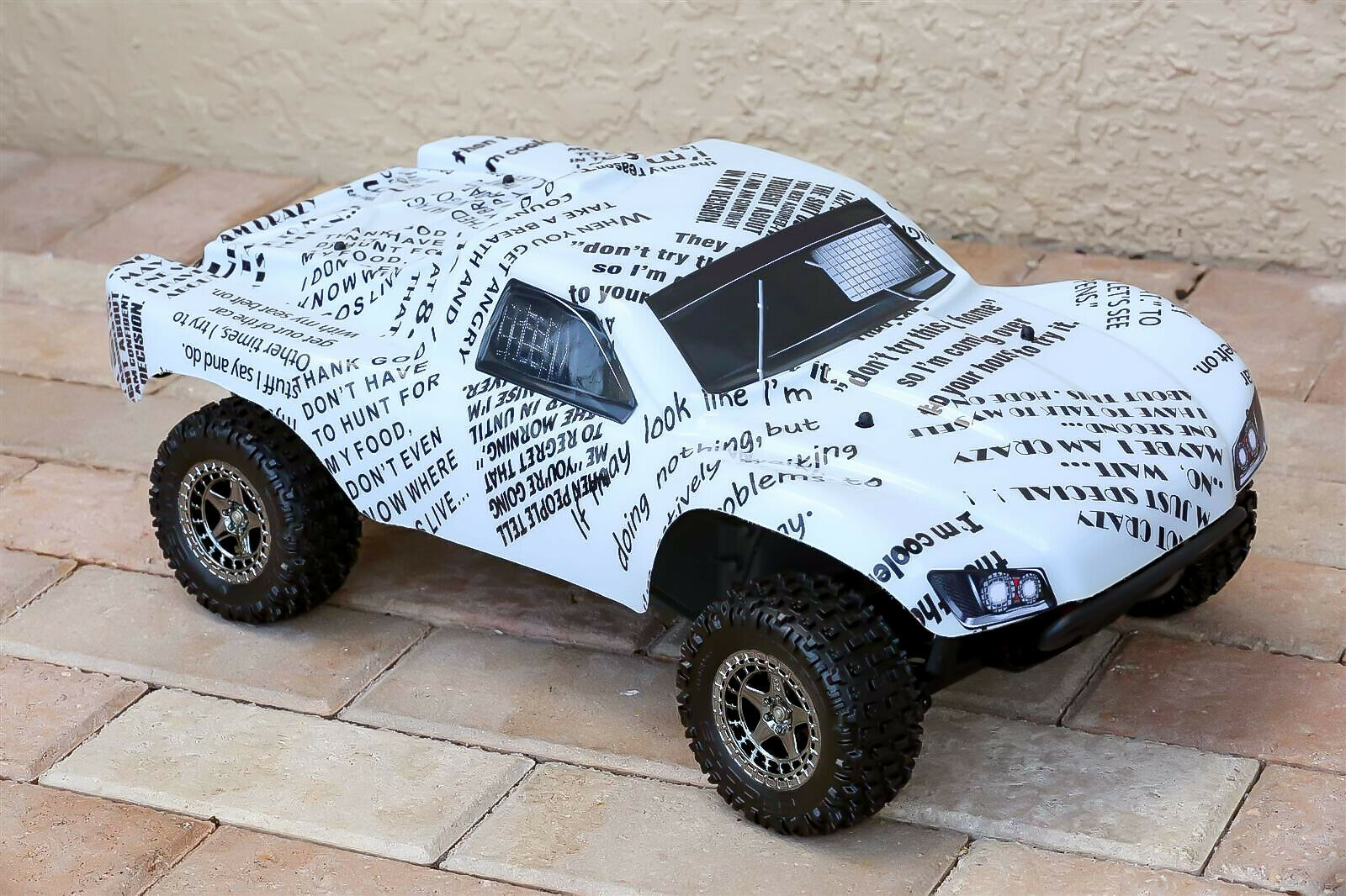 Custom Body Funny Joke Words for ARRMA Senton 4x4 3S / 6S BLX Cover Shell Slash