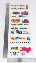 Load image into Gallery viewer, Sticker Set Graffiti Style RC Car Truck Decal fit Most 1/10 1/12 1/16 Scale
