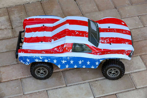 Custom Body America Flag Style for ARRMA Senton 4x4 3S / 6S BLX Cover Shell