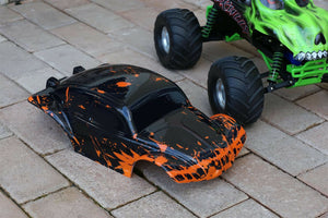 Custom Buggy Body Muddy Orange for Traxxas Skully Grave Digger 1/10 Truck Car