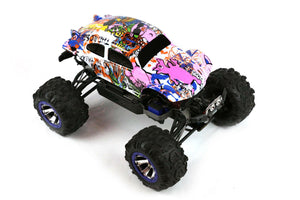 Custom Body Graffiti Pig Green for Traxxas Summit 1/10 Volkswagen Baja Beetle