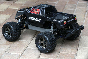 Custom Body Police Car for Traxxas Stampede 1/10 Truck Car Shell Cover TRA3617