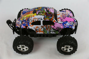 Custom Buggy Body Graffiti Pig for HPI Savage Flux HP 1/8 VW Baja Beetle Shell