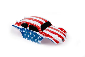 Custom Buggy Body American Flag Shell for ARRMA 1/8 Nero 6S BLX VW Baja Beetle