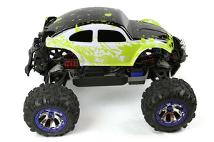 Custom Body Muddy Buggy WB Green for Traxxas Summit 1/10 Volkswagen Baja Beetle