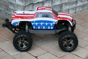 Custom Body American Flag for Traxxas Bigfoot Stampede 1/10 Truck Car Shell