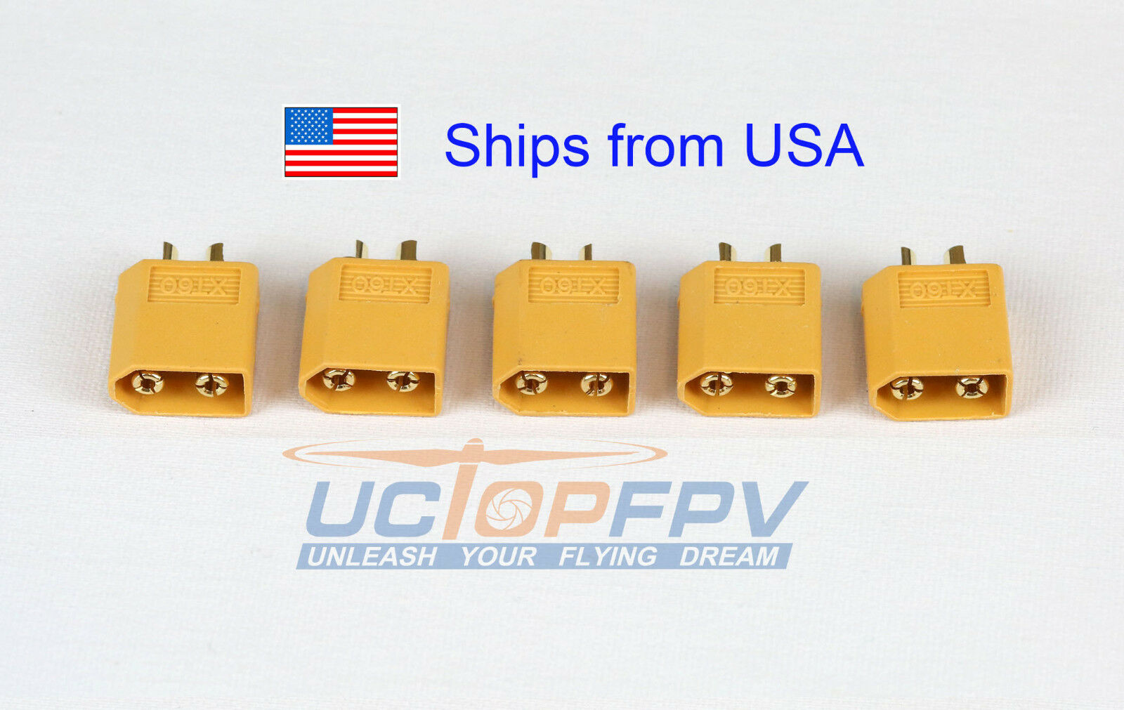 5pk Male XT60 Connector Lipo Battery for DJI Phantom F550 F450 Turnigy Female