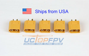 5pk Male XT60 Connector Lipo Battery for DJI Phantom F550 F450 Turnigy Female