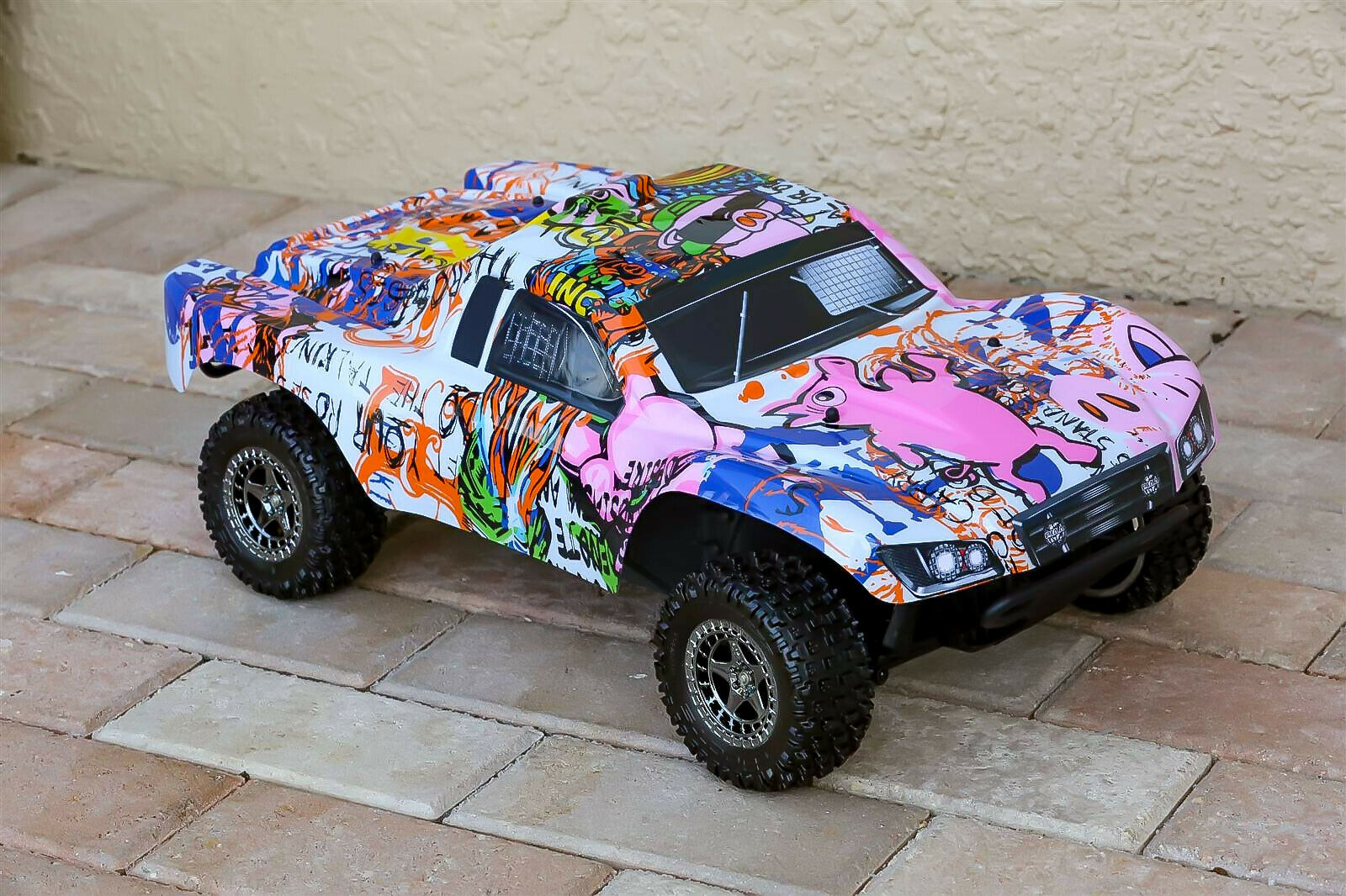 Custom Body Graffiti Pig Style for ARRMA Senton 4x4 3S / 6S BLX Cover Shell