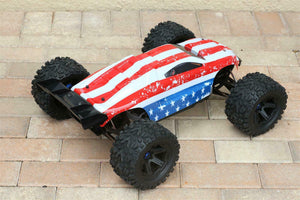 Custom Body USA Flag for Traxxas E-Revo 2.0 1/10 Truck Car Shell Cover 1:10