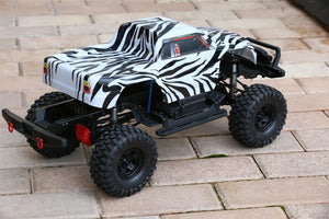 Custom Body Zebra Style for Traxxas TRX-4 Trail Crawler Truck Car Shell