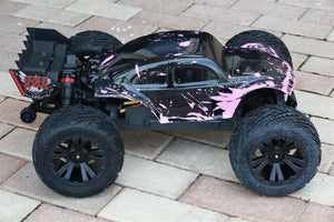 Custom Body Muddy Pink Buggy for ARRMA 1/10 Kraton 4S BLX 4x4 Truck Car Shell