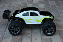 Load image into Gallery viewer, Custom Bug Body Muddy Green/WB for 1/8 RC Truck Volkswagen Baja Buggy Traxxas
