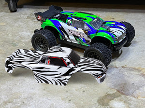 Custom Body Zebra Style for ARRMA VORTEKS 3S BLX 1/10 Stadium Truck