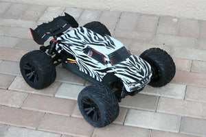 Custom Body Zebra Style for Arrma Kraton 4S 1/10 Truck Car Shell Cover