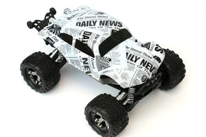 Custom Buggy Body Newspaper Style for Traxxas Stampede 1/10 Truck Car Shell 1:10