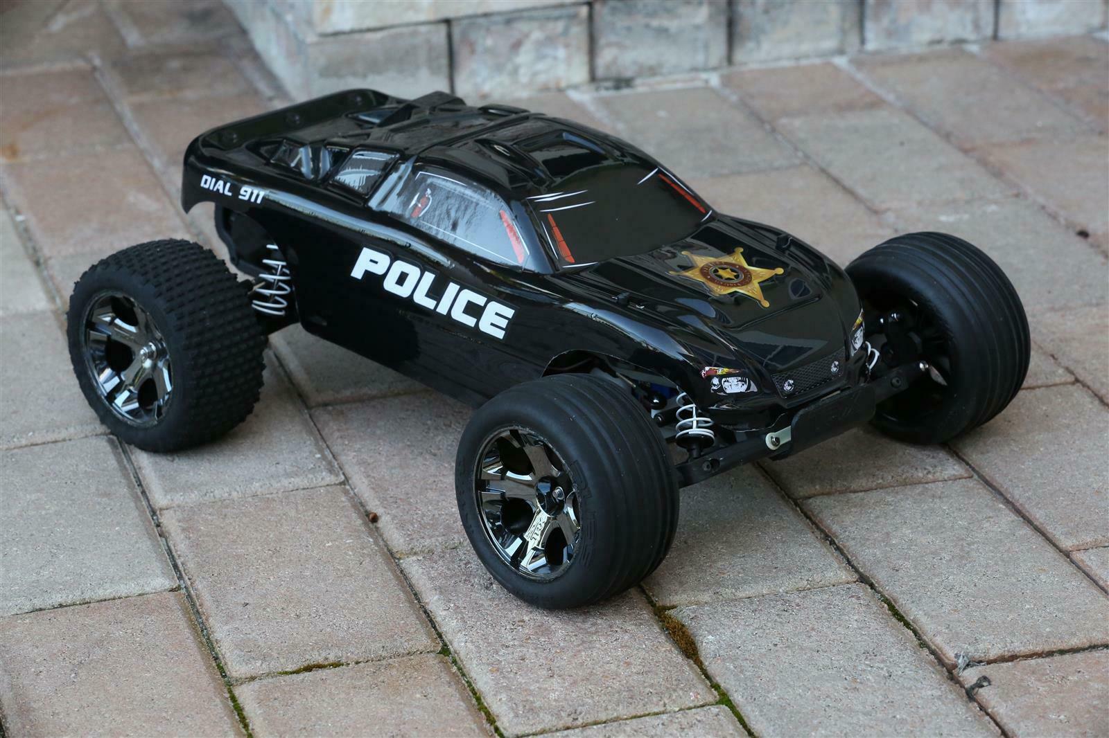 Custom Body Police Sheriff for Traxxas Rustler 2WD 1/10 Truck Car Shell Cover