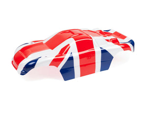 Custom Body England Flag for Traxxas Rustler 2WD 1/10 Truck Car Shell Cover