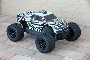 Custom Body Zebra Style for ARRMA GRANITE 4X4 2WD 3S BLX 1/10 Cover Shell