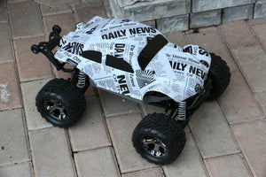 Custom Buggy Body Newspaper Style for Traxxas Stampede 1/10 Truck Car Shell 1:10