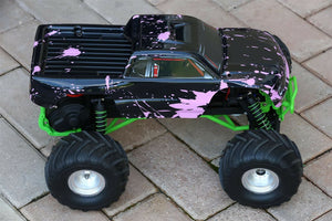 Custom Body Muddy Pink for Traxxas Skully Grave Digger 1/10 Truck Car Shell