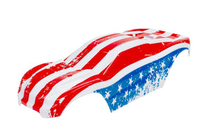 Custom Body American Flag for Traxxas 1/10 Rustler 4x4 Truck Shell Cover