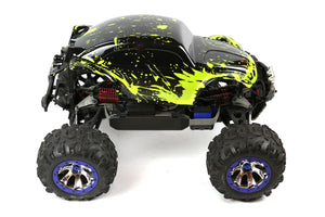 Custom Body Muddy Buggy Green for Traxxas Summit 1/10 Volkswagen Baja Beetle