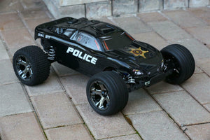 Custom Body Sheriff  Police for Traxxas Rustler 2WD 1/10 Truck Car Shell Cover