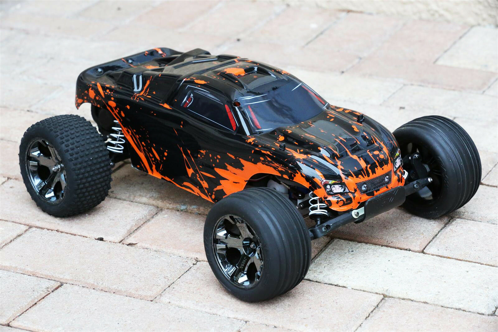 Custom Body Muddy Orange for Traxxas Rustler 2WD 1/10 Truck Car Shell Cover 1:10