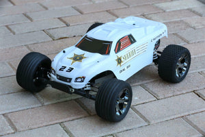 Custom Body Police Sheriff White for Traxxas Rustler 2WD 1/10 Truck Car Shell