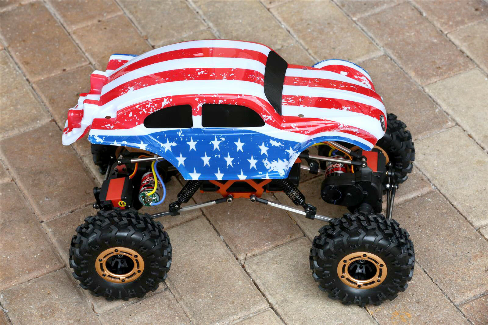 Custom Buggy Body American Flag for Redcat Rockslide / Everest 1/10 ...